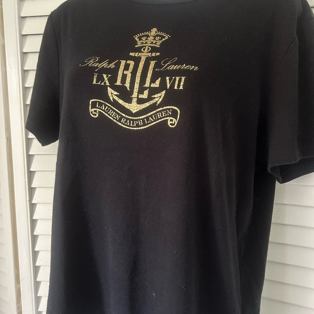 Lauren Ralph Lauren Gold and Black size L Shirt - Picture 2 of 7